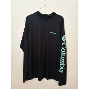 Columbia Sportswear Long Sleeve 1/4 Zip Performance Shirt Logo Athleisure Hiking